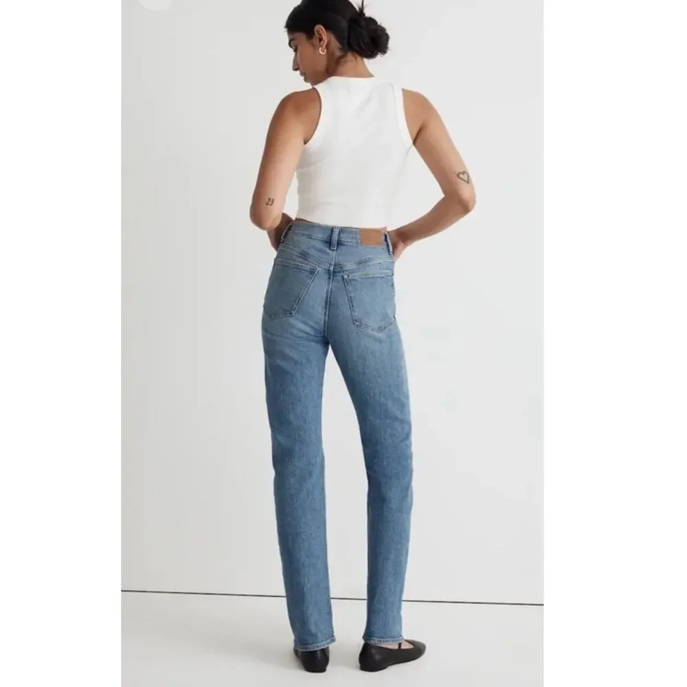 Madewell Women's 90's Straight Jeans Light Wash High Waisted Size 24